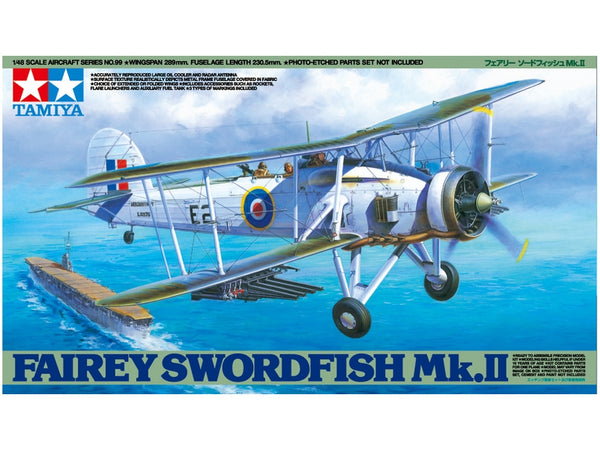 TAM61099 - 1/48 Tamiya Fairey Swordfish Mk II Spotter/ Torpedo Bomber