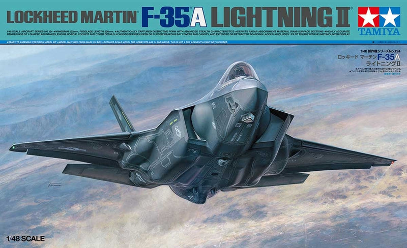 TAM61124 - 1/48 Tamiya F-35A Lightning II Plastic Model Kit