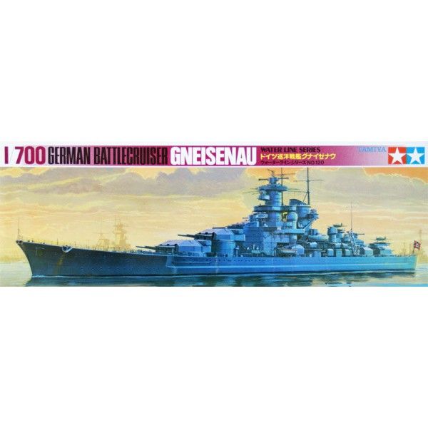 TAM77520 - 1/700 Tamiya German Gneisenau Battleship Waterline