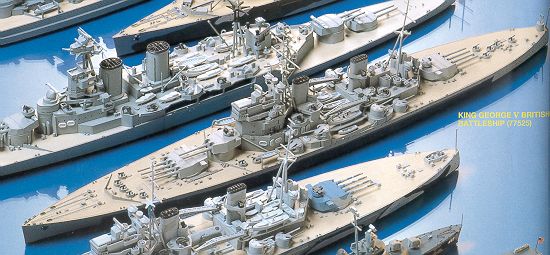 TAM77525 - 1/700 Tamiya HMS King George Battleship Waterline