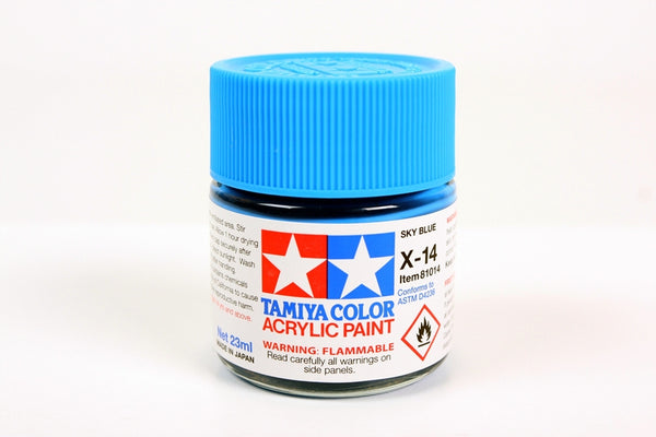 Tamiya USA TAM81014 Acrylic X14 Gloss Sky Blue