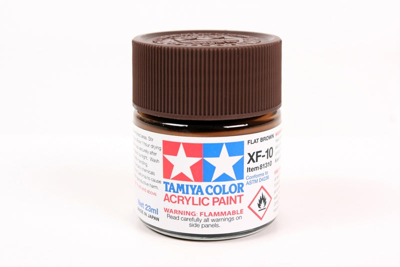 TAMIYA America, Inc Acrylic XF10 Flat, Brown, TAM81310…