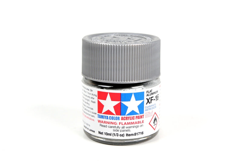 TAMIYA 81716 Acrylic Mini XF16 Flat Aluminum 1/3 oz