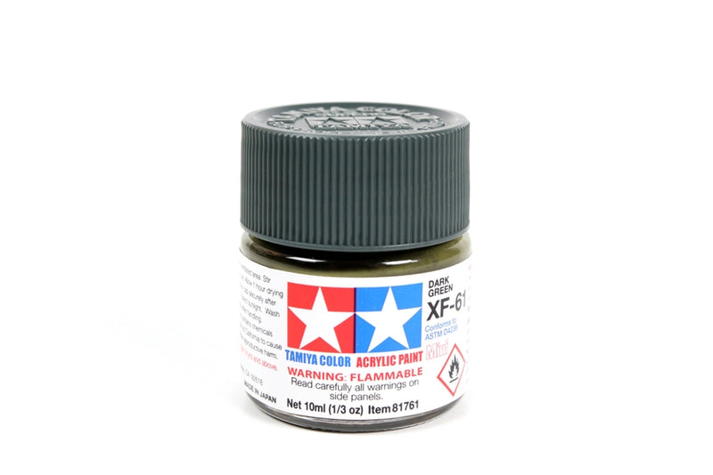 TAMIYA 81761 Acrylic Mini XF61 Dark Green 1/3 oz