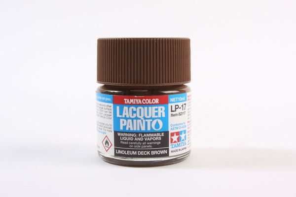 TAM82117 Tamiya Lacquer Paint LP-17 Linoleum Deck Brown 10ml (1/3 fl oz)