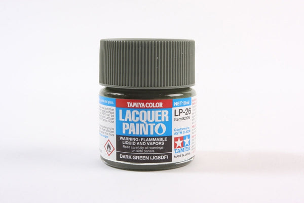 TAM82126 Tamiya Lacquer Paint LP-26 Dark Green (JGSDF) 10ml (1/3 fl oz)