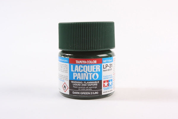 TAM82131 Tamiya Lacquer Paint LP-31 Dark Green 2 (IJN) 10ml (1/3 fl oz)