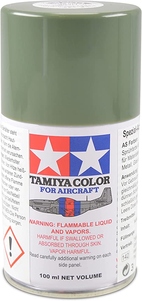 AS-14 Spray Olive Green (USAF), 100ml Spray Paint