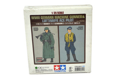 1/35 Tamiya German Gunner & Ace Pilot Figure Plastic Model Kit