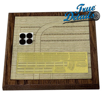 1/32 True Details Carrier Deck Section Wood + PE Premium Display Base 11-13/16"x11-13/16"