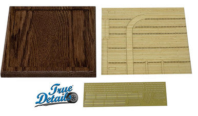 1/32 True Details Carrier Deck Section Wood + PE Premium Display Base 11-13/16"x11-13/16"