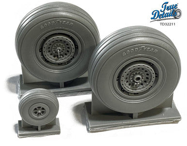 1/32 True Details B-17 Flying Fortress Resin Wheels Set