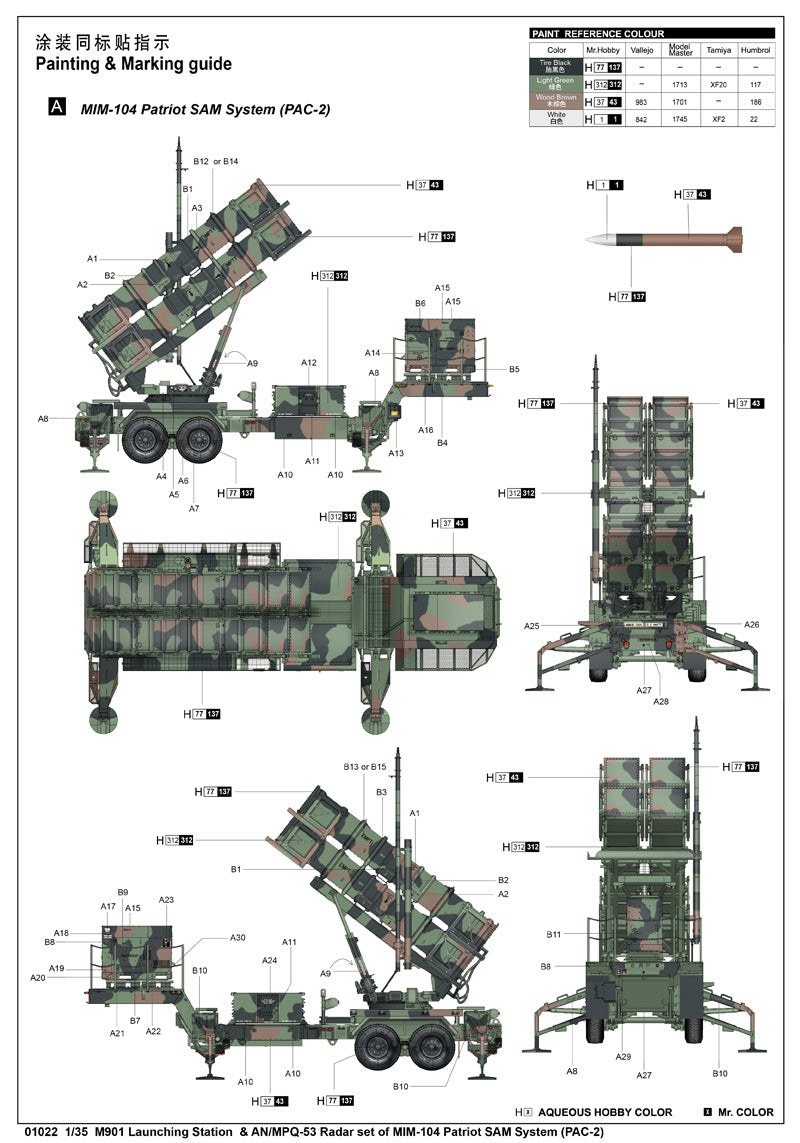 M901 LAUNCHING STATION & AN/MPQ-53 1/35