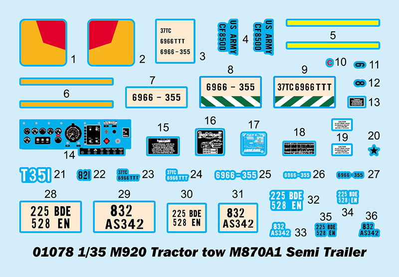 M920 Tractor tow M870A1 Semi Trailer