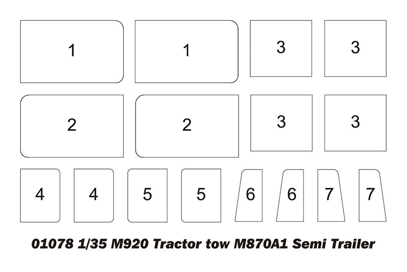 M920 Tractor tow M870A1 Semi Trailer