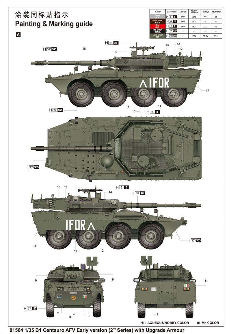 B1 CENTAURO AFV EARLY (2ND SERIES) 1/35