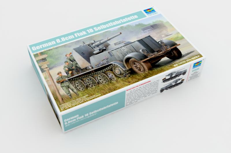 8.8CM FLAK 18 SELBSTFAHRLAFETTE 1/35