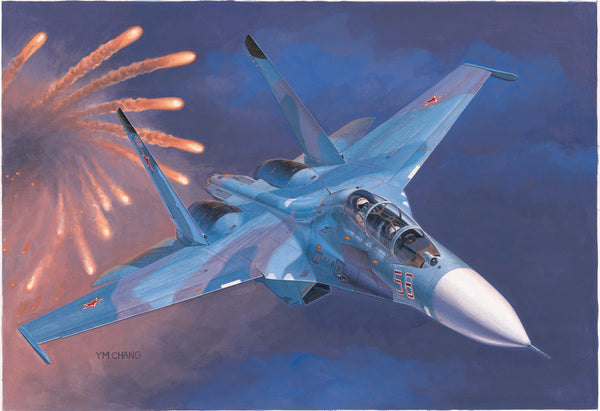 RUSSIAN SU-27UB FLANKER C FIGHTER 1/72