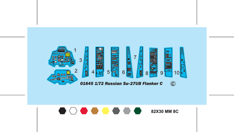 RUSSIAN SU-27UB FLANKER C FIGHTER 1/72