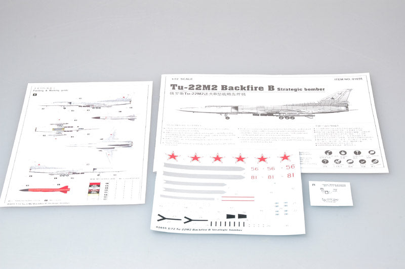 TU-22M2 BACKFIRE B STRATEGIC BOMBER 1/72