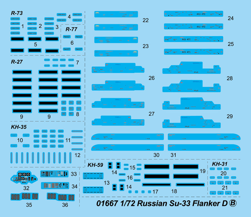 SU-33 FLANKER D 1/72