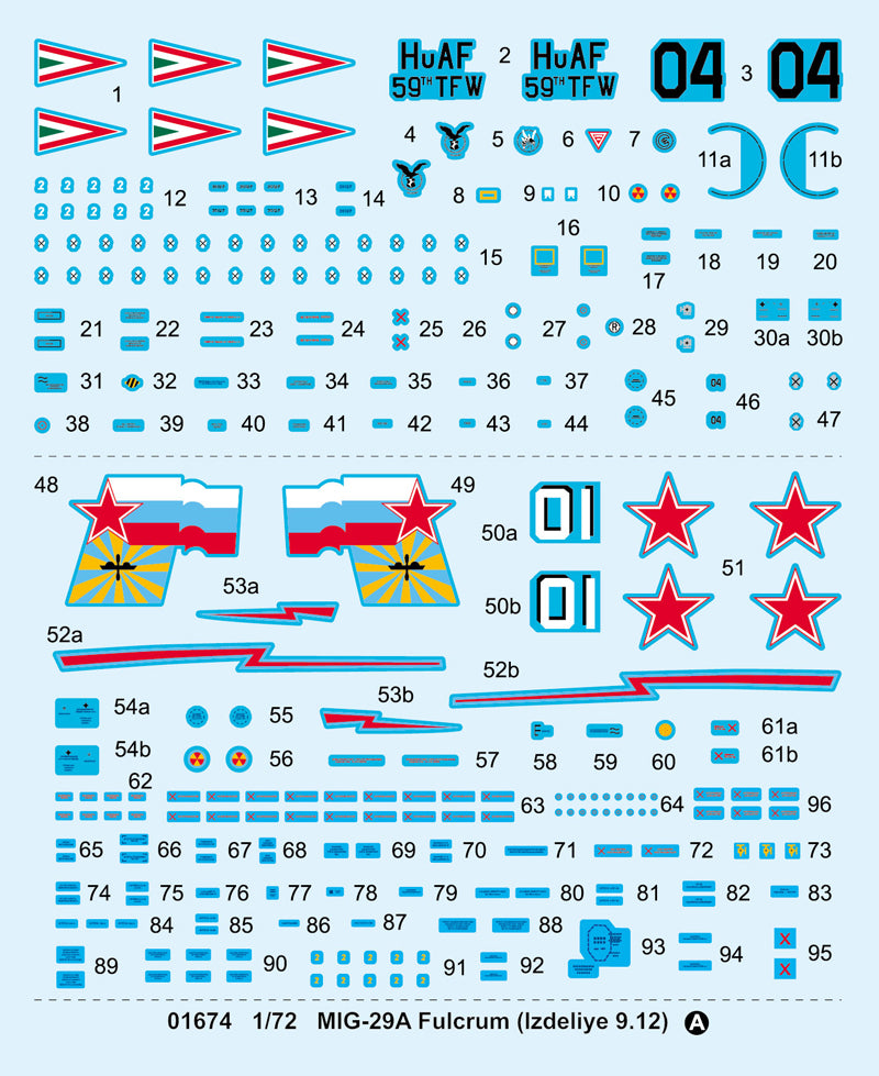 MIG-29A FULCRUM (IZDELIYE 9.12) 1/72