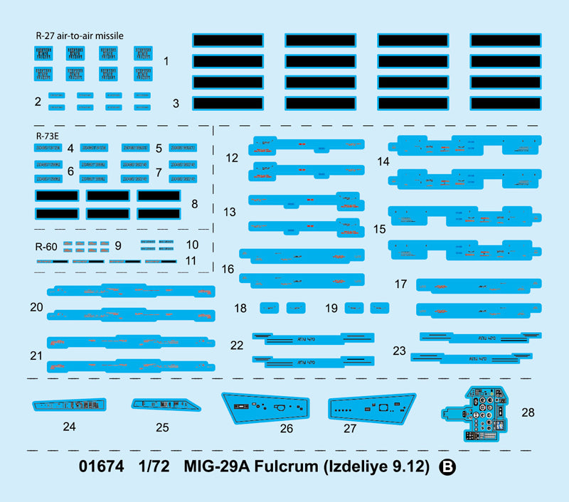 MIG-29A FULCRUM (IZDELIYE 9.12) 1/72