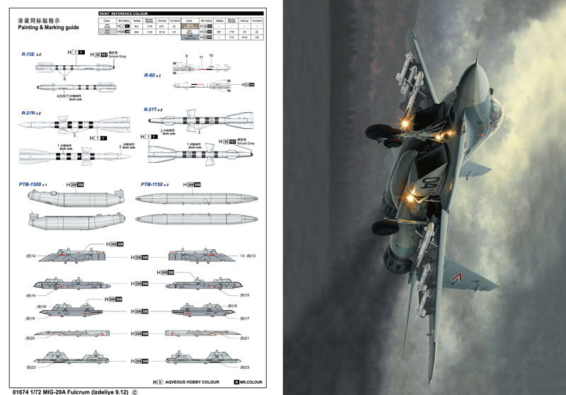 MIG-29A FULCRUM (IZDELIYE 9.12) 1/72