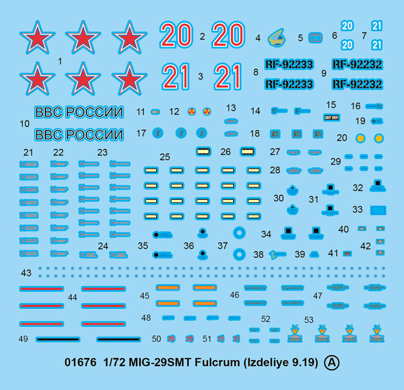 MIG-29SMT FULCRUM (IZDELIYE 9.19) 1/72