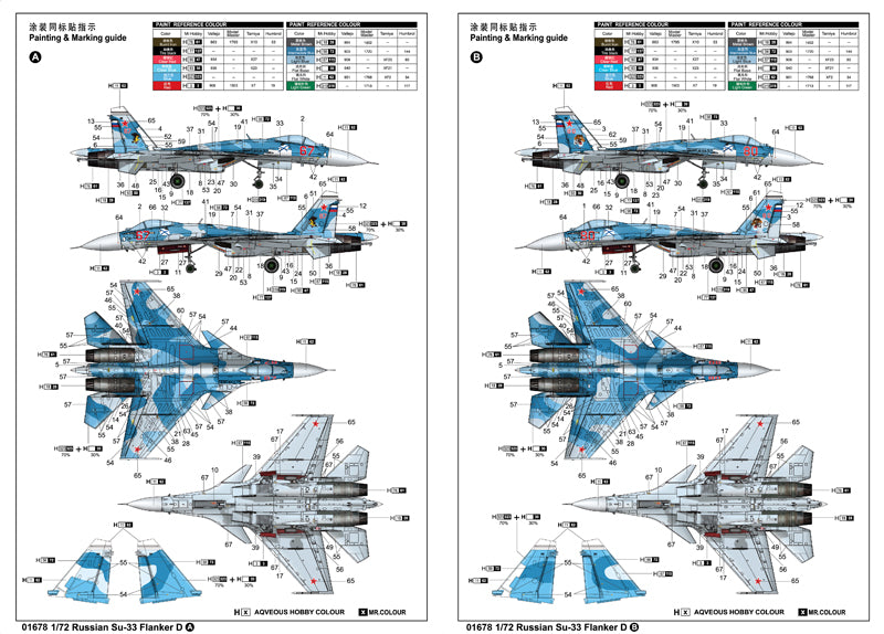 SU-33 FLANKER D 1/72