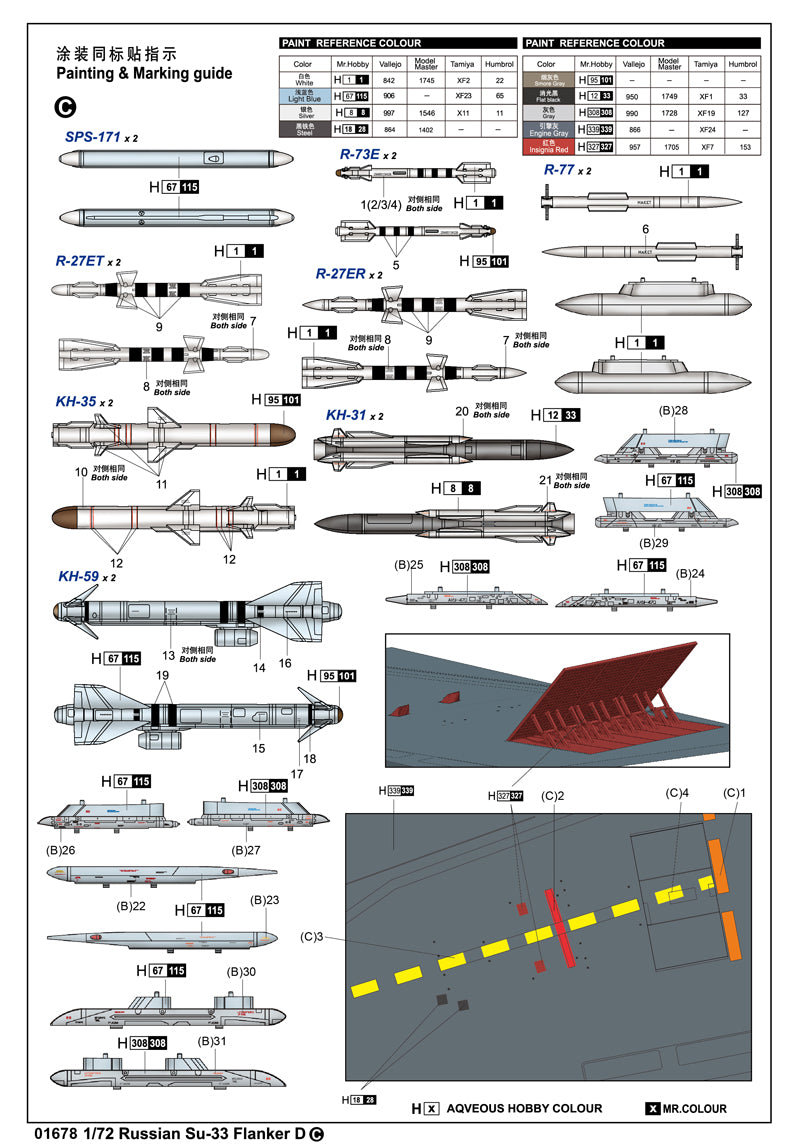 SU-33 FLANKER D 1/72