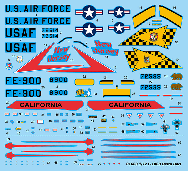 US F-106B DELTA DART1/72