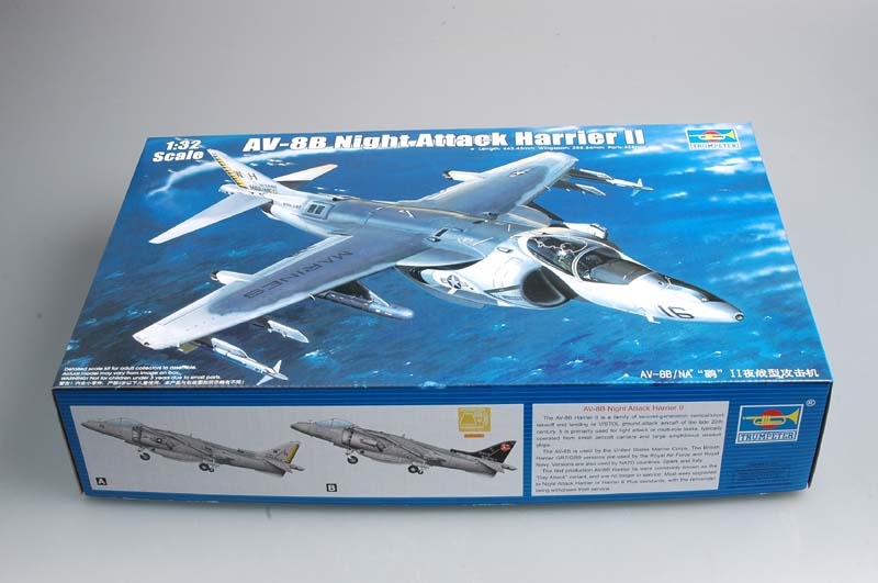 Trumpeter 1/32 AV8B Harrier II Night Attack Aircraft Model Kit