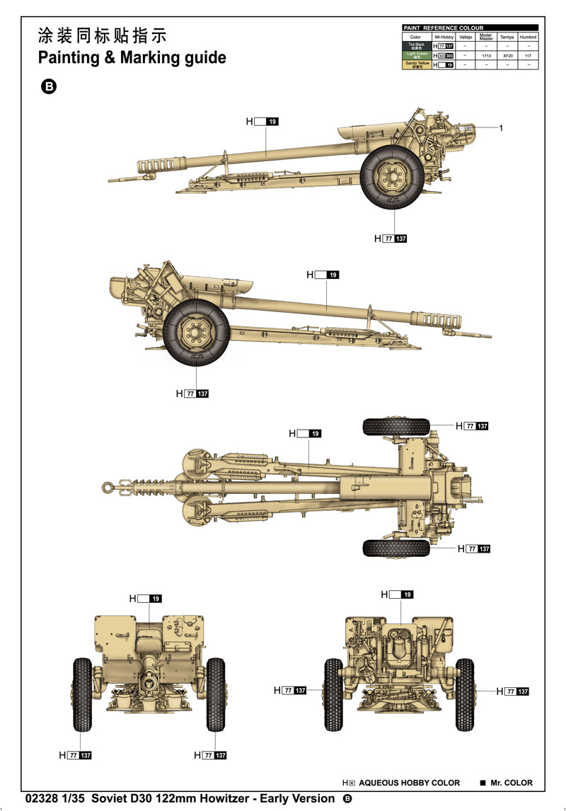 SOVIET D30 122MM    HOWITZER- EARLY