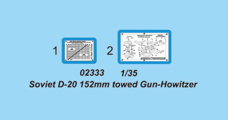 SOVIET D-20 152MM TOWED GUN-HOWITZR 1/35