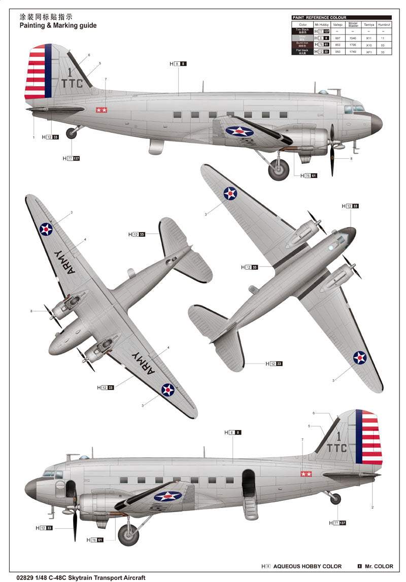 C-48C SKYTRAIN TRANSPORT AIRCRAFT 1/48