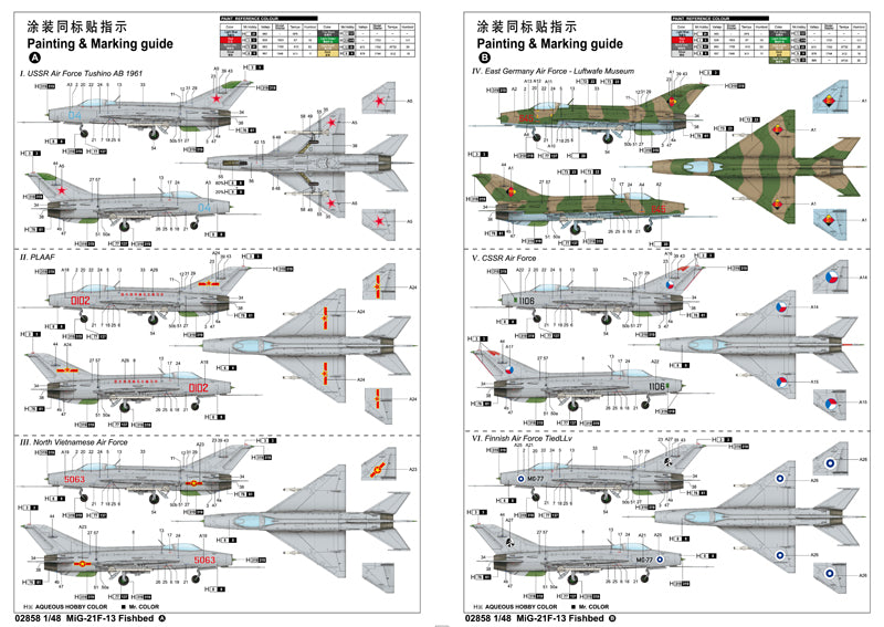 MIG-21 F-13/J-7 FIGHTER 1/48