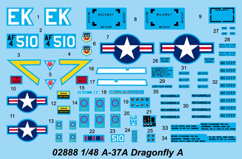 A-37A DRAGONFLY LIGHT 1/48