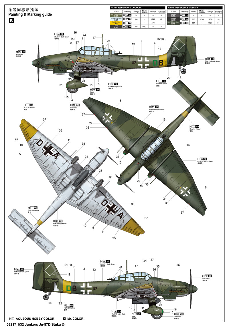 Trumpeter Junkers Ju-87D Stuka  Model Kit