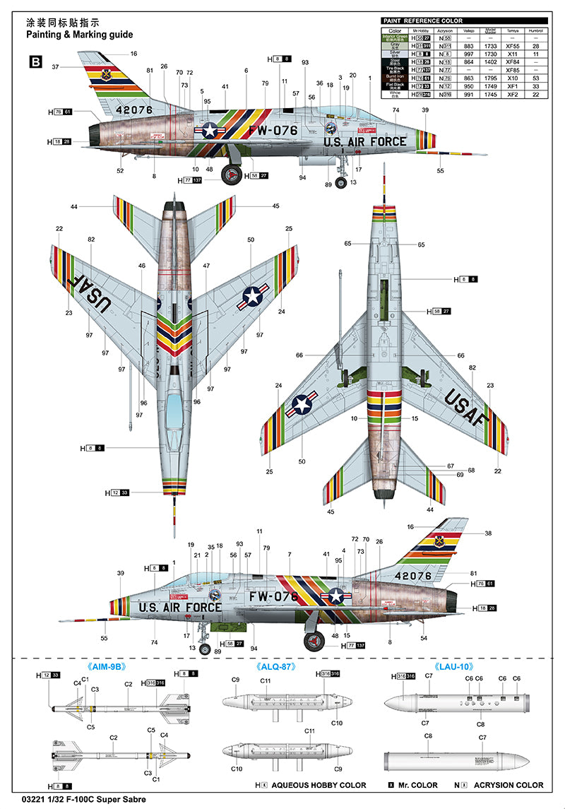 F-100C SUPER SABRE 1/32