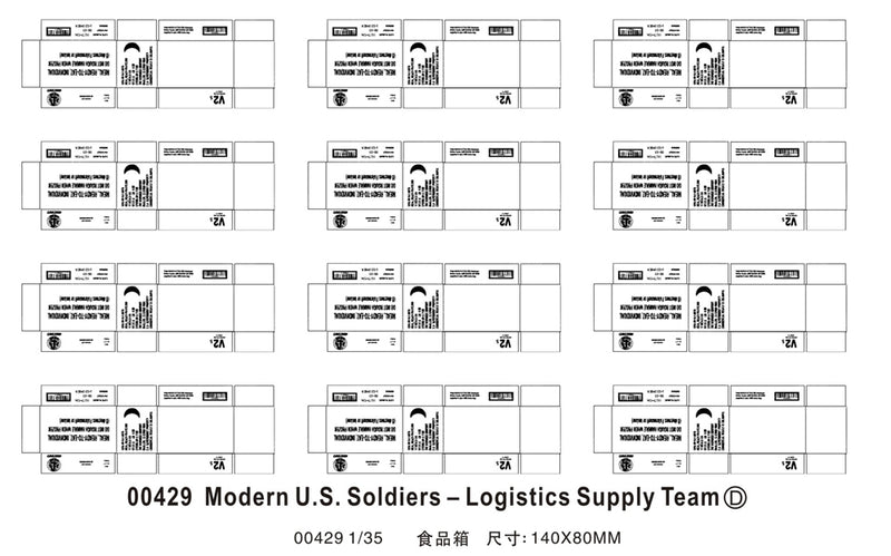 MODERN US SOLDIER LOGISTIC SUPPTEAM 1/35