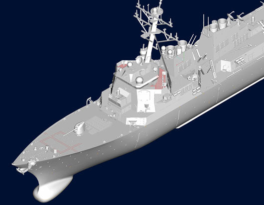 Trumpeter 1/350 Scale USS Hopper DDG70 Arleigh Burke Class Flight Ila Guided Missile Destroyer