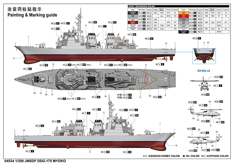 Trumpeter JMSDF DDG-175 MYOKO