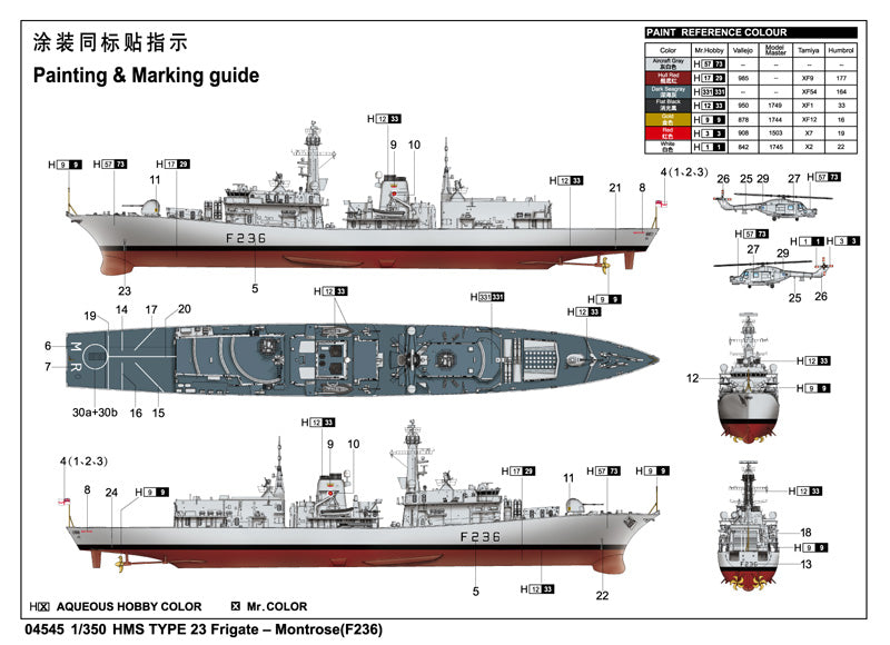 HMS-MONTROSE (F236) 1/350