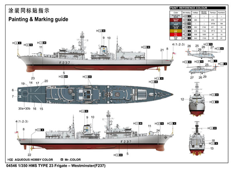 HMS-WESTMINSTER (F237) 1/350