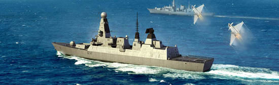 HMS TYPE 45         DESTROYER  1/350