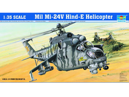 Trumpeter Mil Mi-24V Hind-E Helicopter