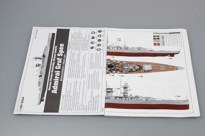 Trumpeter 1/350 Scale German Admiral GRAF Spee Pocket Battleship