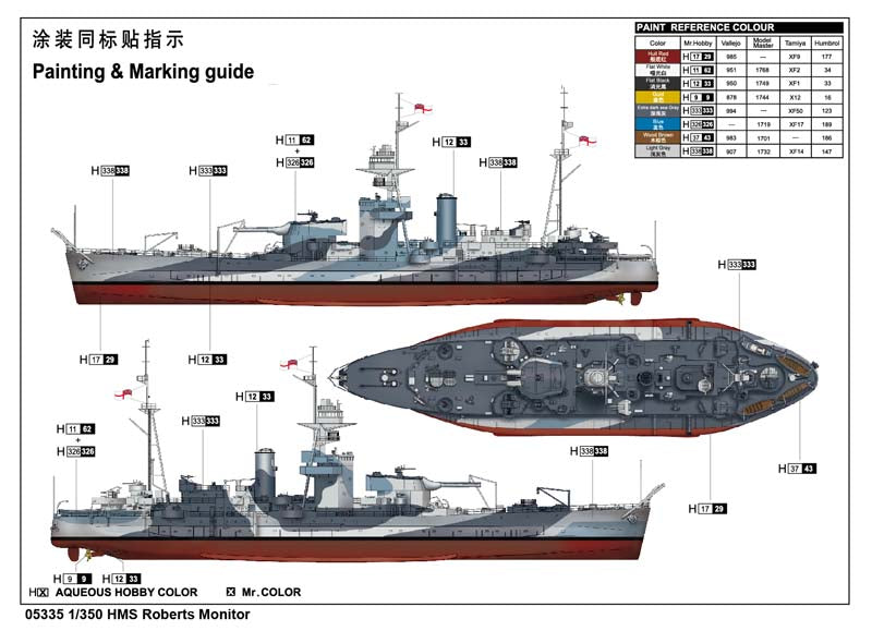 HMS ROBERTS MONITOR 1/350