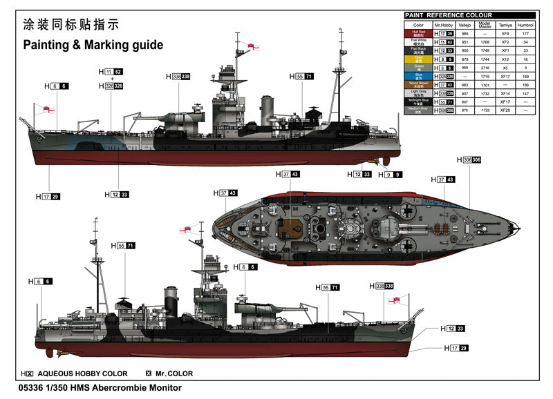 HMS ABERCROMBIE MONITOR 1/350